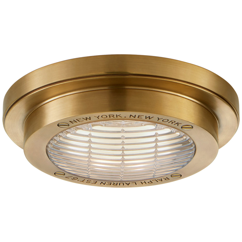 Ralph Lauren Canada - LED Flush Mount - Grant - Natural Brass- Union Lighting Luminaires Decor