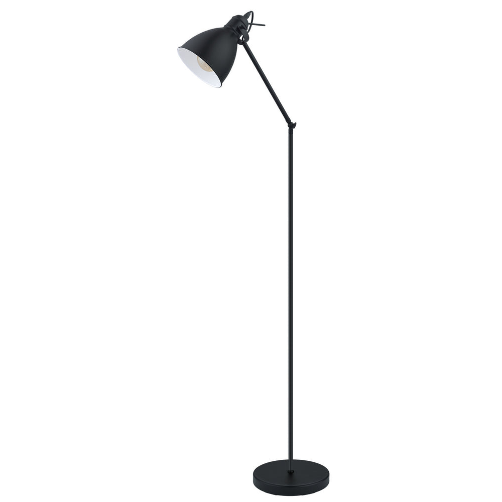 Eglo Canada - One Light Floor Lamp - Priddy - Black / White- Union Lighting Luminaires Decor