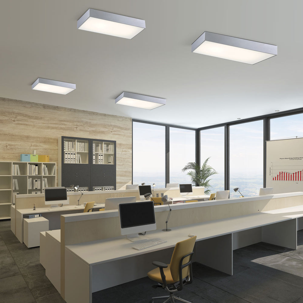 Eurofase Canada - MAC,1LT LED FLUSH,30K,RECT,WHT - MAC - White- Union Lighting Luminaires Decor