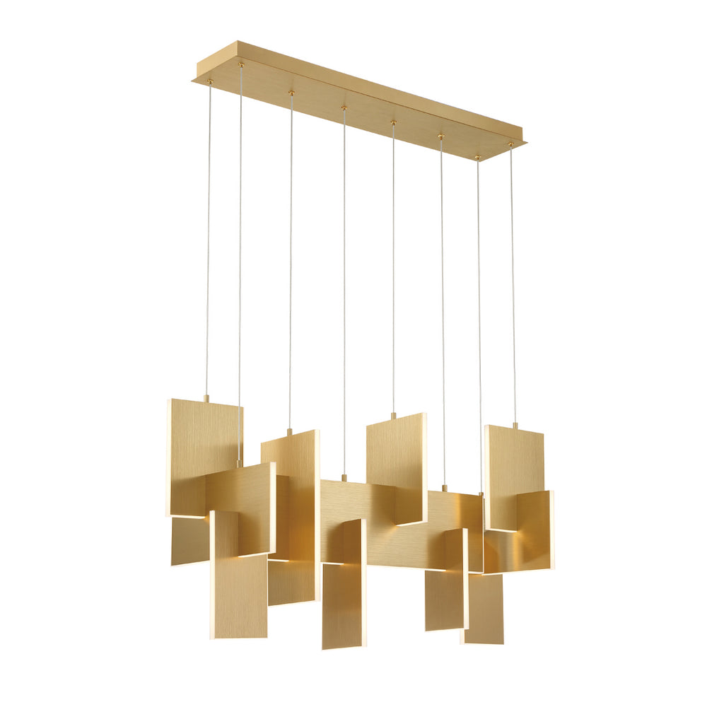 Eurofase Canada - COBURG-CHD-3LT-42IN-GD - COBURG - Gold- Union Lighting Luminaires Decor