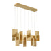 Eurofase Canada - COBURG-CHD-3LT-42IN-GD - COBURG - Gold- Union Lighting Luminaires Decor