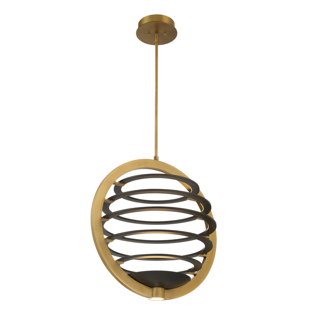 Eurofase Canada - LED Chandelier - Ombra - Brass/Black- Union Lighting Luminaires Decor