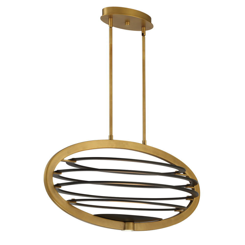 Eurofase Canada - LED Chandelier - Ombra - Brass/Black- Union Lighting Luminaires Decor