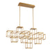 Eurofase Canada - FERRO,9LT LINEAR LED CHA,GLD - FERRO - Gold- Union Lighting Luminaires Decor