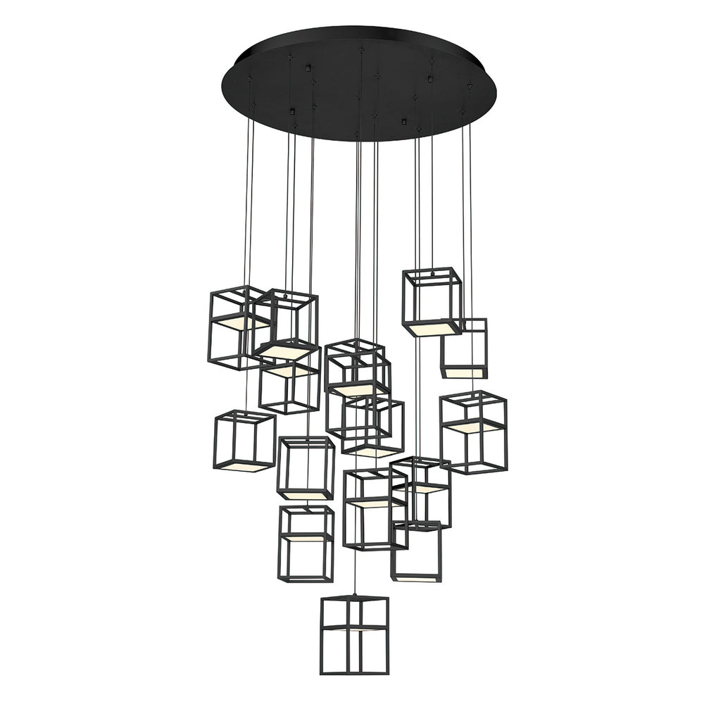 Eurofase Canada - FERRO-CHD-16LT-32IN-BK - FERRO - Black- Union Lighting Luminaires Decor