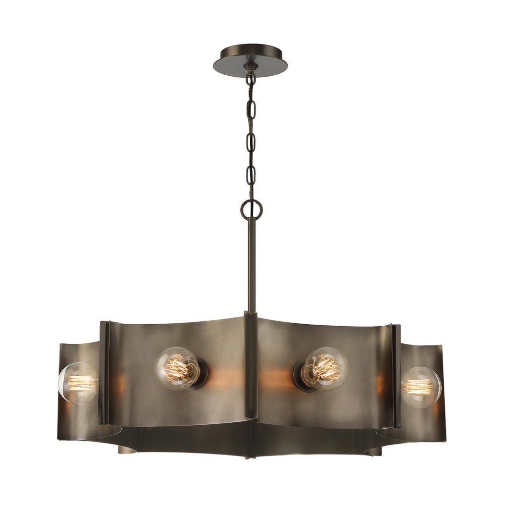 Eurofase Canada - Eight Light Chandelier - Metallo - Vintage Nickel- Union Lighting Luminaires Decor