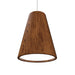 Accord Lighting - One Light Pendant - Conical - Imbuia- Union Lighting Luminaires Decor