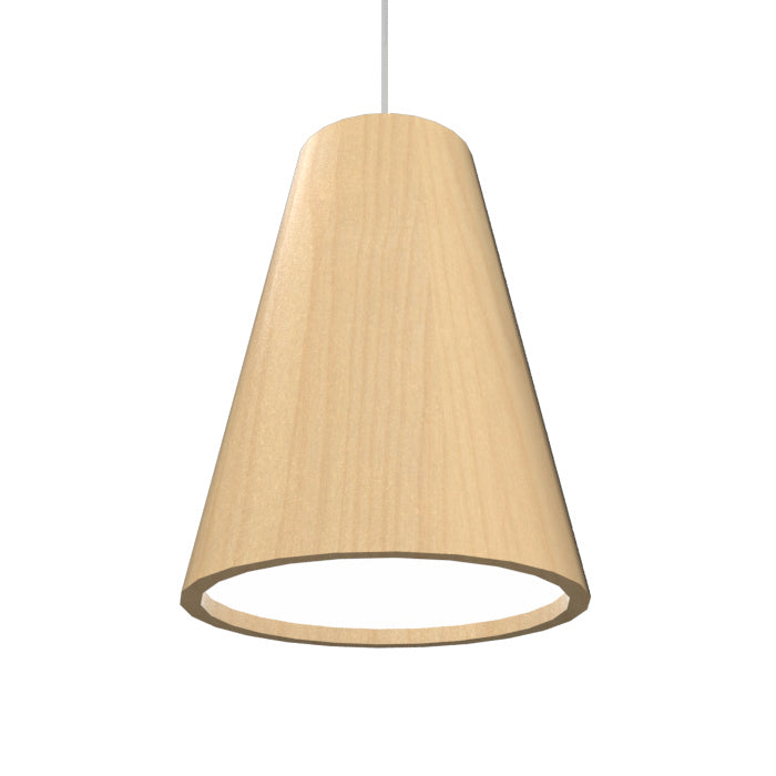 Accord Lighting - One Light Pendant - Conical - Maple- Union Lighting Luminaires Decor