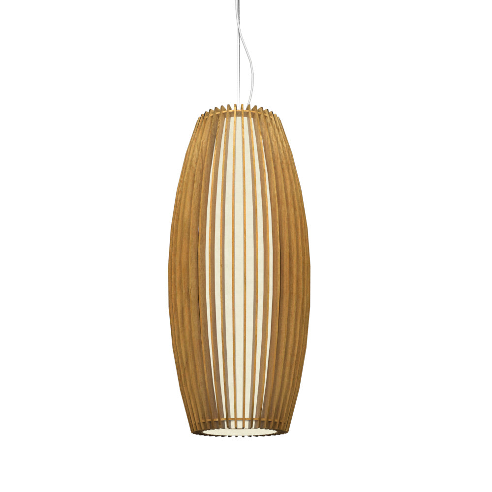 Accord Lighting - One Light Pendant - Stecche di Legno - Louro Freijo- Union Lighting Luminaires Decor