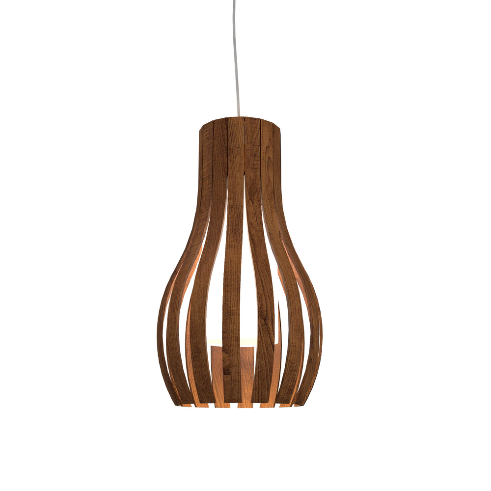 Accord Lighting - One Light Pendant - Barrel - Imbuia- Union Lighting Luminaires Decor