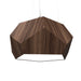 Accord Lighting - Two Light Pendant - Facet - American Walnut- Union Lighting Luminaires Decor