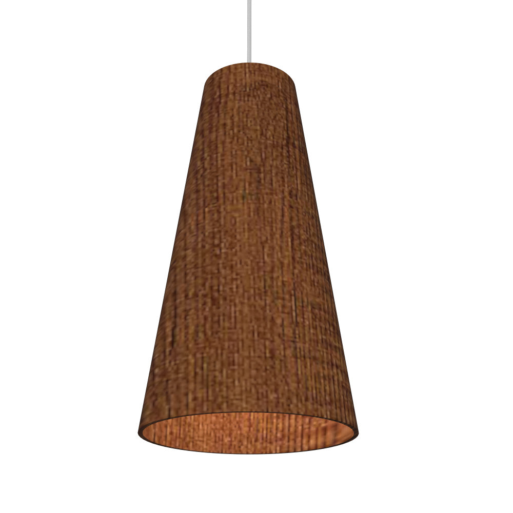 Accord Lighting - One Light Pendant - Conical - Imbuia- Union Lighting Luminaires Decor