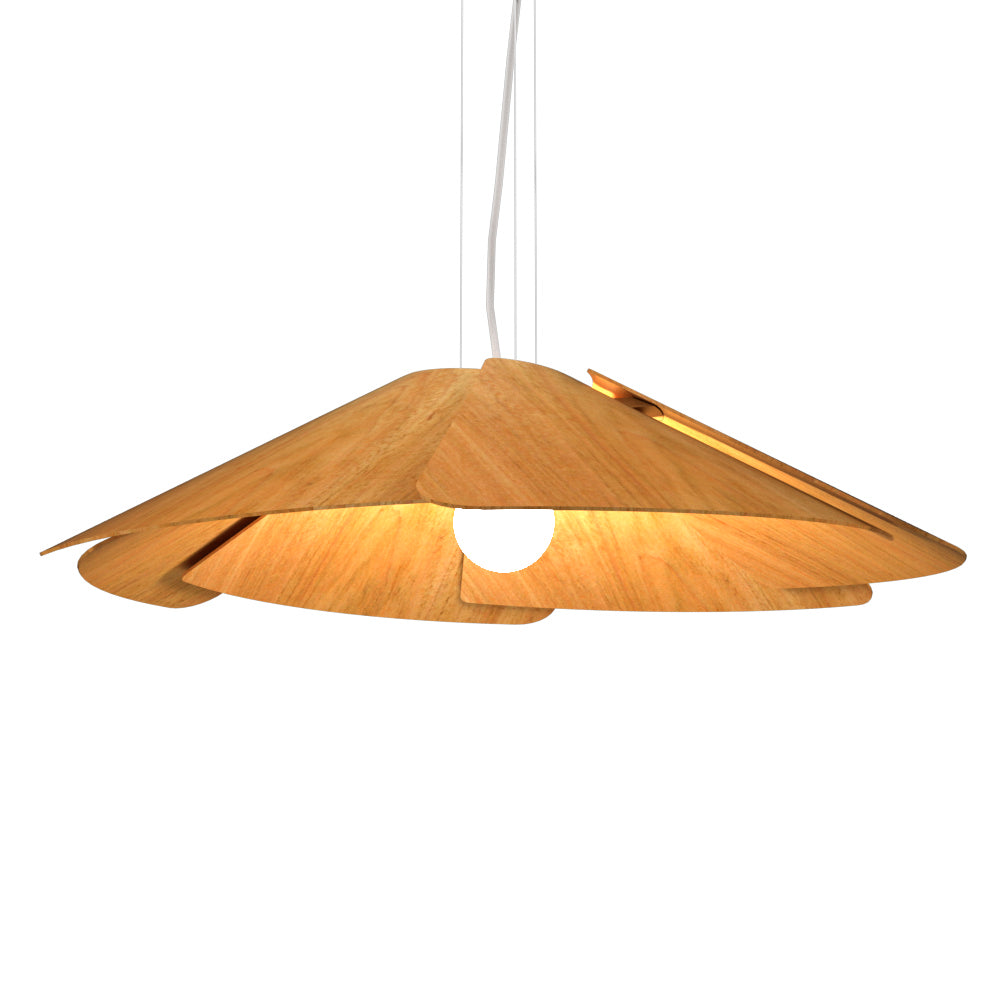 Accord Lighting - One Light Pendant - Fuchsia - Louro Freijo- Union Lighting Luminaires Decor