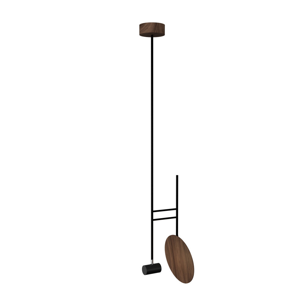 Accord Lighting - Four Light Pendant - Dot - American Walnut- Union Lighting Luminaires Decor