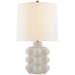 Visual Comfort Signature Canada - One Light Table Lamp - Vedra - Bone Craquelure- Union Lighting Luminaires Decor