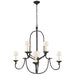 Visual Comfort Signature Canada - Eight Light Chandelier - Flemish - Aged Iron- Union Lighting Luminaires Decor