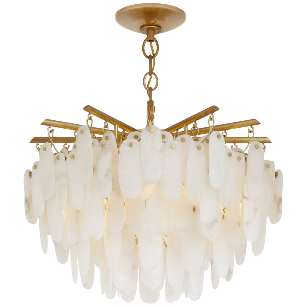 Visual Comfort Signature Canada - LED Semi-Flush Mount - Cora - Antique-Burnished Brass- Union Lighting Luminaires Decor