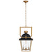 Visual Comfort Signature Canada - Four Light Lantern - Coventry - Matte Black and Antique-Burnished Brass- Union Lighting Luminaires Decor