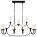 Visual Comfort Signature Canada - 11 Light Linear Pendant - Flemish - Aged Iron- Union Lighting Luminaires Decor