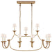 Visual Comfort Signature Canada - 11 Light Linear Pendant - Flemish - Gilded Iron- Union Lighting Luminaires Decor