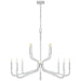 Visual Comfort Signature Canada - 12 Light Chandelier - Reagan - Polished Nickel and Crystal- Union Lighting Luminaires Decor