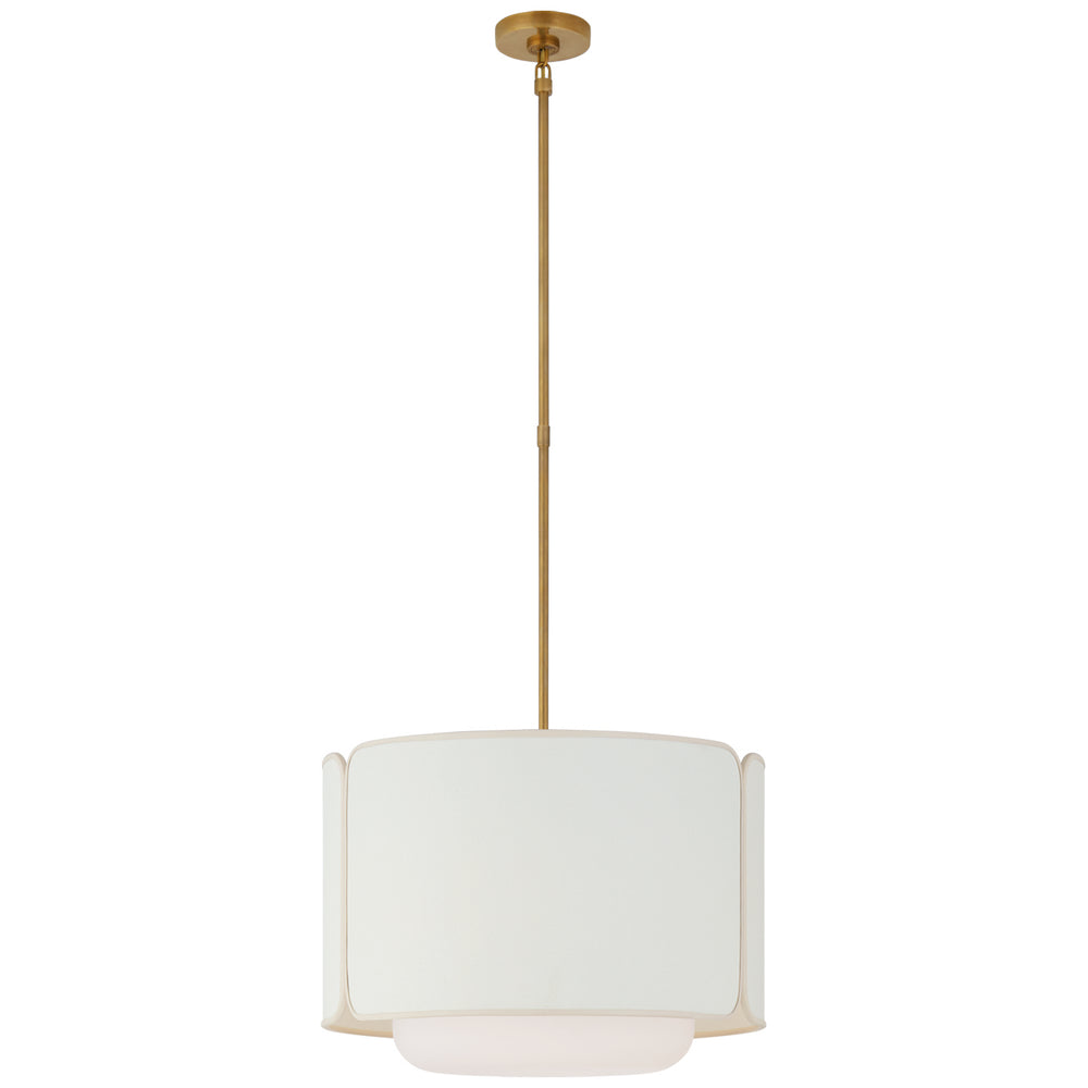 Visual Comfort Signature Canada - LED Pendant - Eyre - Soft Brass and Soft White Glass- Union Lighting Luminaires Decor