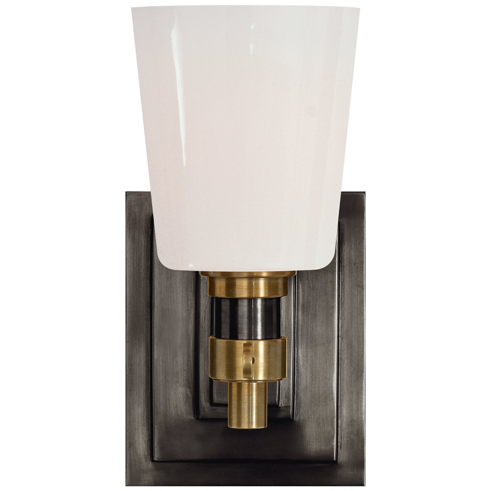 Visual Comfort Signature Canada - One Light Wall Sconce - Bryant Bath - Bronze and Hand-Rubbed Antique Brass- Union Lighting Luminaires Decor