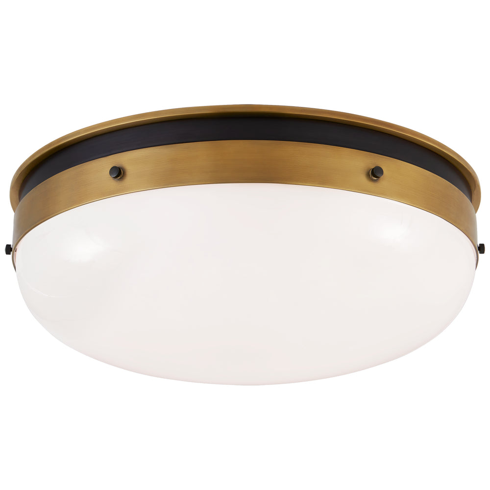 Visual Comfort Signature Canada - LED Flush Mount - Hicks - Bronze and Hand-Rubbed Antique Brass- Union Lighting Luminaires Decor