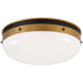 Visual Comfort Signature Canada - LED Flush Mount - Hicks - Bronze and Hand-Rubbed Antique Brass- Union Lighting Luminaires Decor