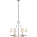Visual Comfort Signature Canada - Six Light Chandelier - Alpha - Polished Nickel- Union Lighting Luminaires Decor