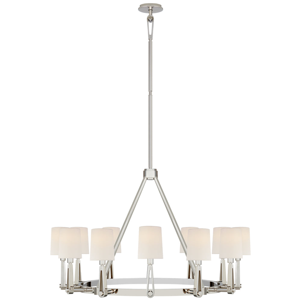 Visual Comfort Signature Canada - 12 Light Chandelier - Alpha - Polished Nickel- Union Lighting Luminaires Decor
