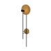 Accord Lighting - One Light Wall Lamp - Dot - Louro Freijo- Union Lighting Luminaires Decor