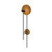 Accord Lighting - One Light Wall Lamp - Dot - Teak- Union Lighting Luminaires Decor