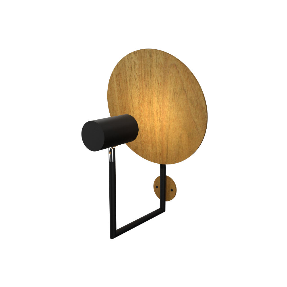 Accord Lighting - One Light Wall Lamp - Dot - Louro Freijo- Union Lighting Luminaires Decor