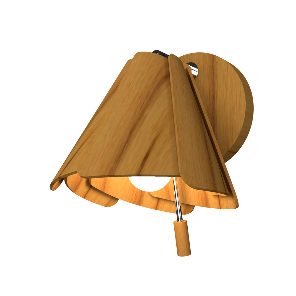 Accord Lighting - One Light Wall Lamp - Fuchsia - Teak- Union Lighting Luminaires Decor
