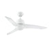 Kendal Canada - 44"Ceiling Fan - Scimitar Led - White- Union Lighting Luminaires Decor