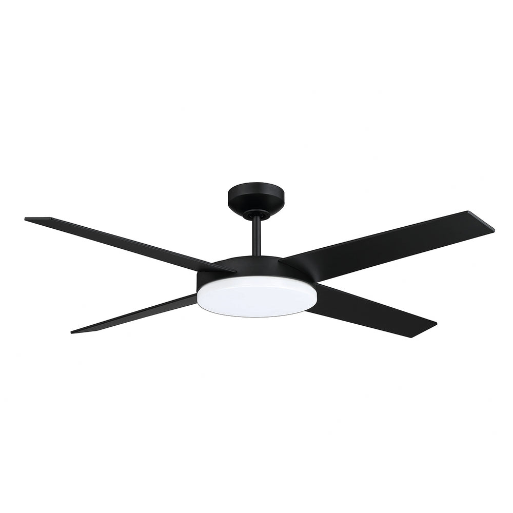 Kendal Canada - 52"Ceiling Fan - Lopro - Black- Union Lighting Luminaires Decor