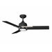 Kendal Canada - 44"Ceiling Fan - Triton-44 - Black & Satin Nickel- Union Lighting Luminaires Decor