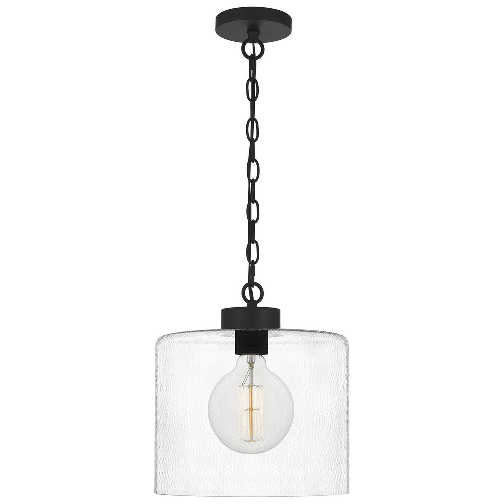 Quoizel - One Light Mini Pendant - Abner - Matte Black- Union Lighting Luminaires Decor