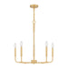 Quoizel - Five Light Chandelier - Abner - Aged Brass- Union Lighting Luminaires Decor