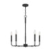 Quoizel - Five Light Chandelier - Abner - Matte Black- Union Lighting Luminaires Decor