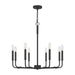 Quoizel - Eight Light Chandelier - Abner - Matte Black- Union Lighting Luminaires Decor