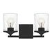 Quoizel - Two Light Bath - Abner - Matte Black- Union Lighting Luminaires Decor