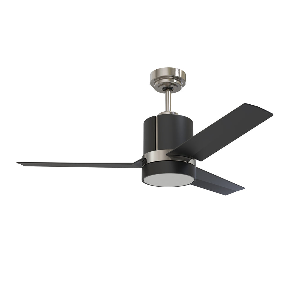 Kendal Canada - 44"Ceiling Fan - Trinity - Black & Satin Nickel- Union Lighting Luminaires Decor