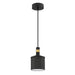Kendal Canada - One Light Pendant - Axis - Black & Brass- Union Lighting Luminaires Decor