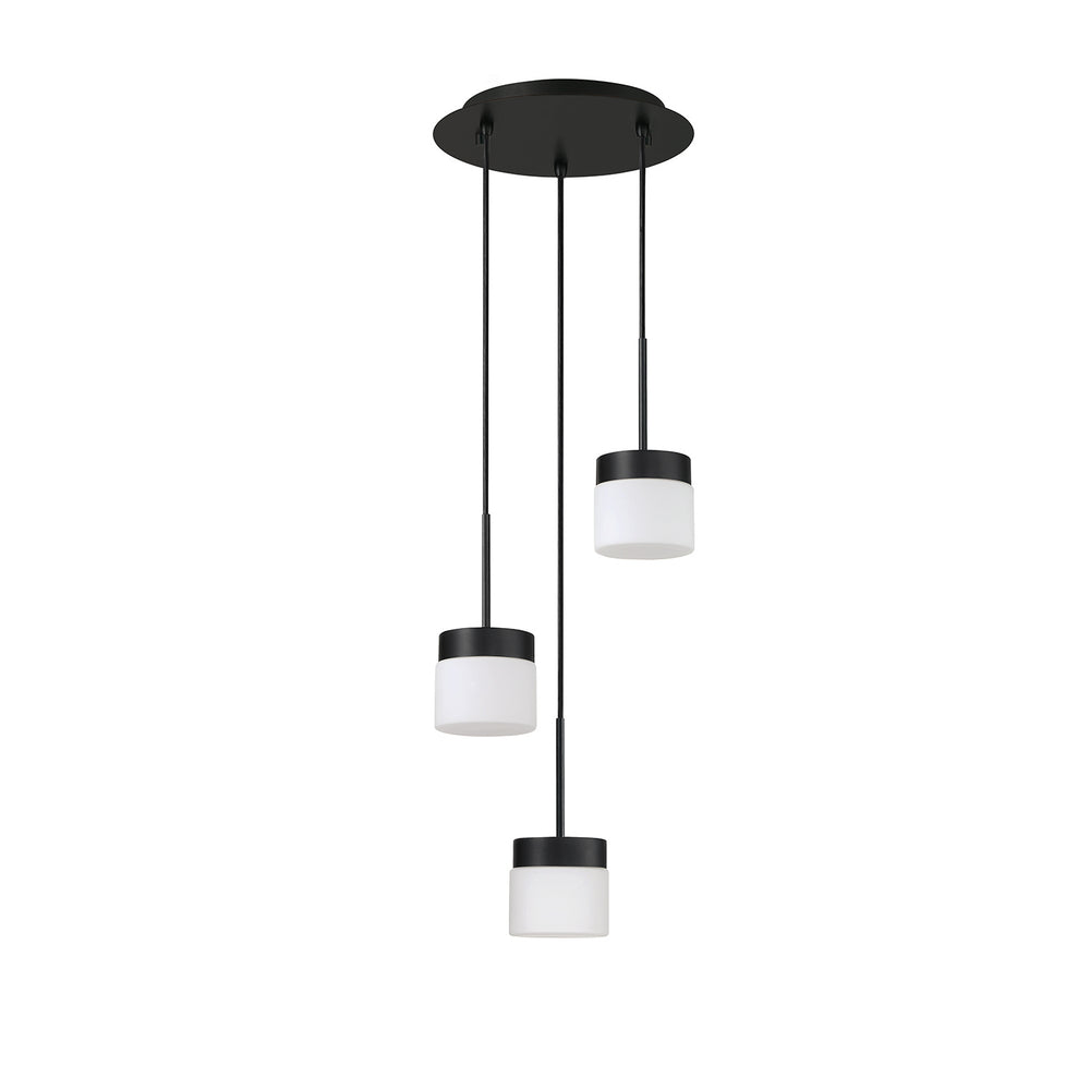 Kendal Canada - Three Light Pan - Nuon - Black- Union Lighting Luminaires Decor