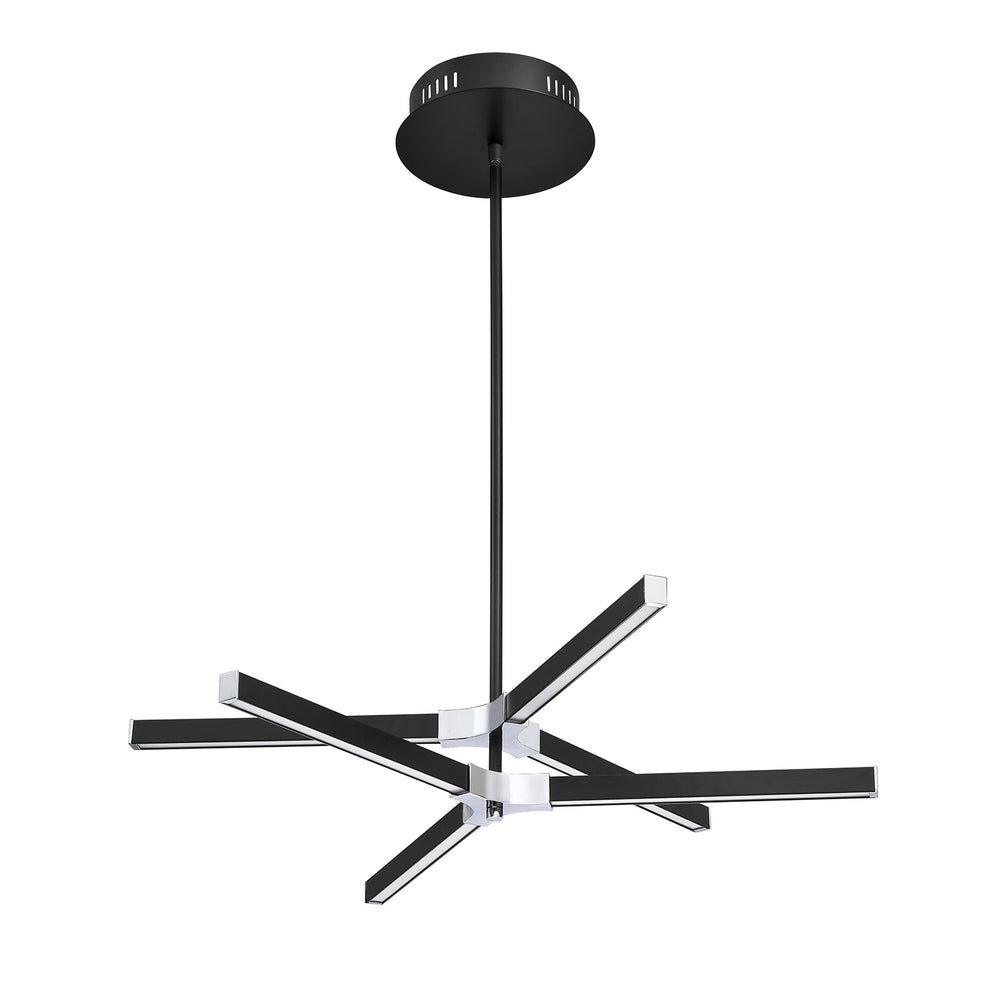 Kendal Canada - LED Pendant - Stykx - Black & Chrome- Union Lighting Luminaires Decor