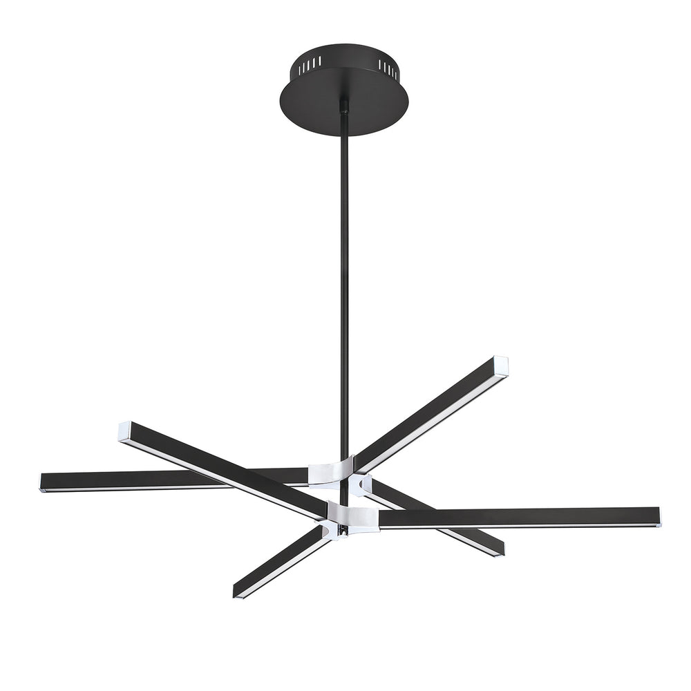 Kendal Canada - LED Pendant - Stykx - Black & Chrome- Union Lighting Luminaires Decor