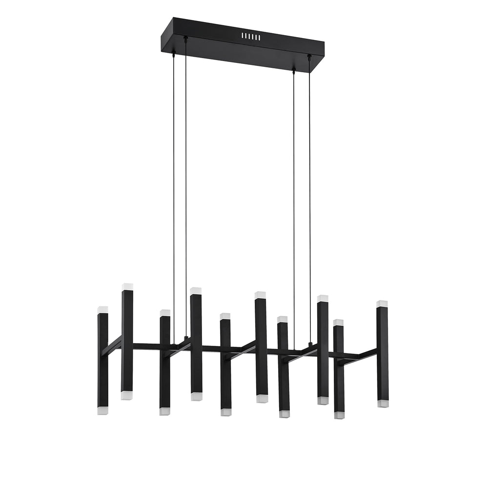 Kendal Canada - LED Pendant - Verticals - Black- Union Lighting Luminaires Decor