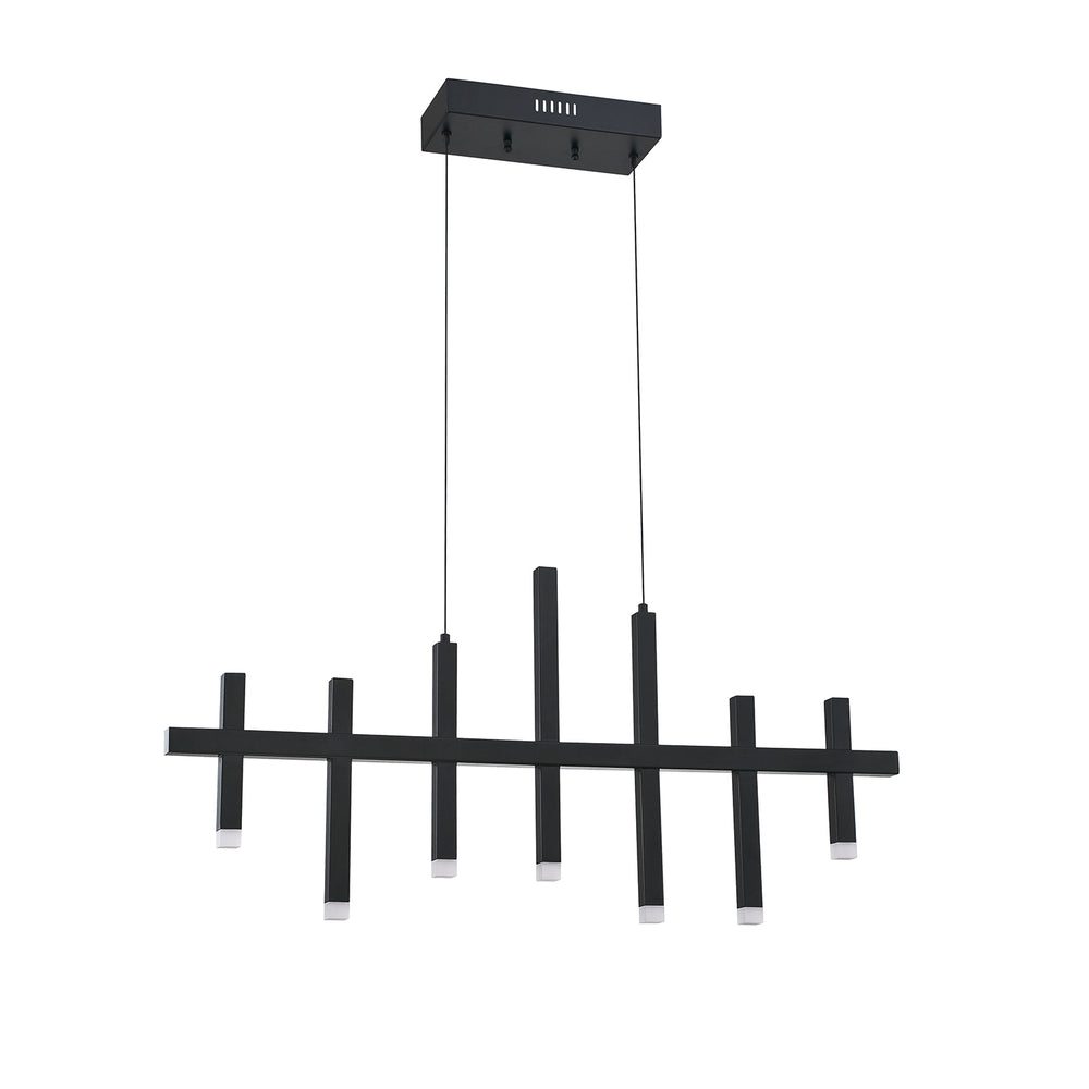 Kendal Canada - LED Pendant - Verticals - Black- Union Lighting Luminaires Decor